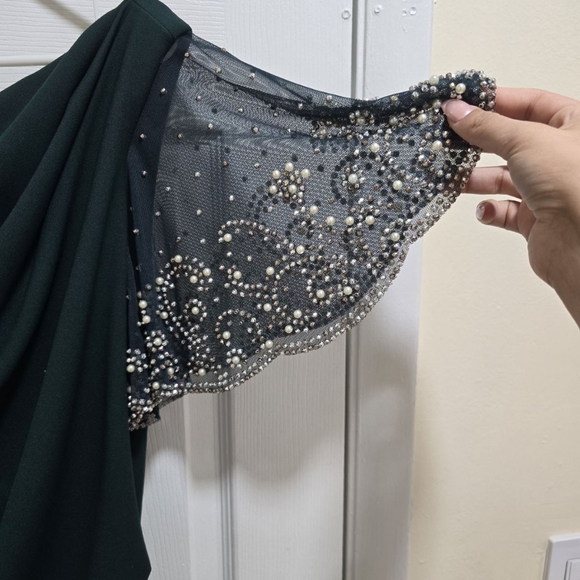 Pine Green color dress - Picture 5 of 8